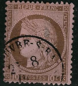 France #60 Used F-VF short perf...Chance to bid on a real Bargain!