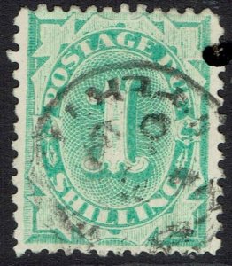 AUSTRALIA 1902 POSTAGE DUE 1/- WMK CROWN/NSW PERF 11½,12 COMPOUND 11 USED