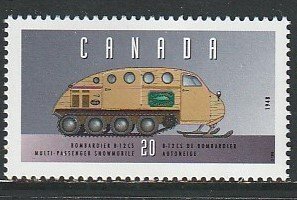 1996 Canada - Sc 1605u - MNH VF -1 single - Vehicles -5- Snowmobile