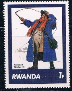 Rwanda 1030 Unused Saturday Evening Post Norman Rockwell (R0364)+