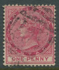 Dominica -Scott 19 - QV Definitive Issue -1889 - Used - Single 1p Stamp