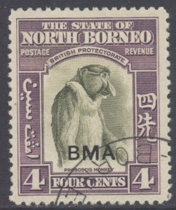 North Borneo Scott 211 - SG323, 1945 BMA 4c used