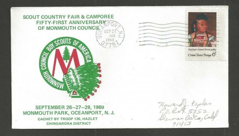 1969 Boy Scouts Oceanport, NJ 51st anniv Monmouth Council BSA