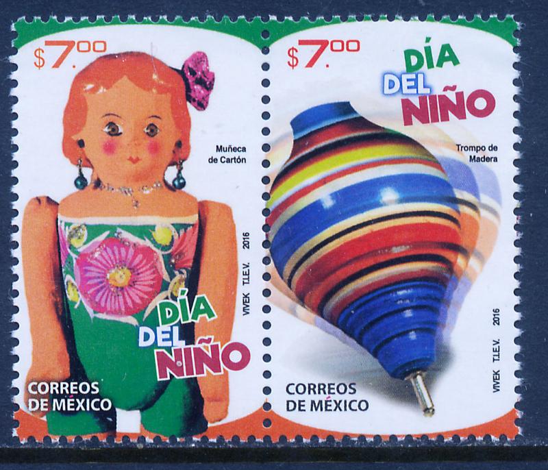 MEXICO 3001a, $7+$7P CHILDRENS DAY. MNH