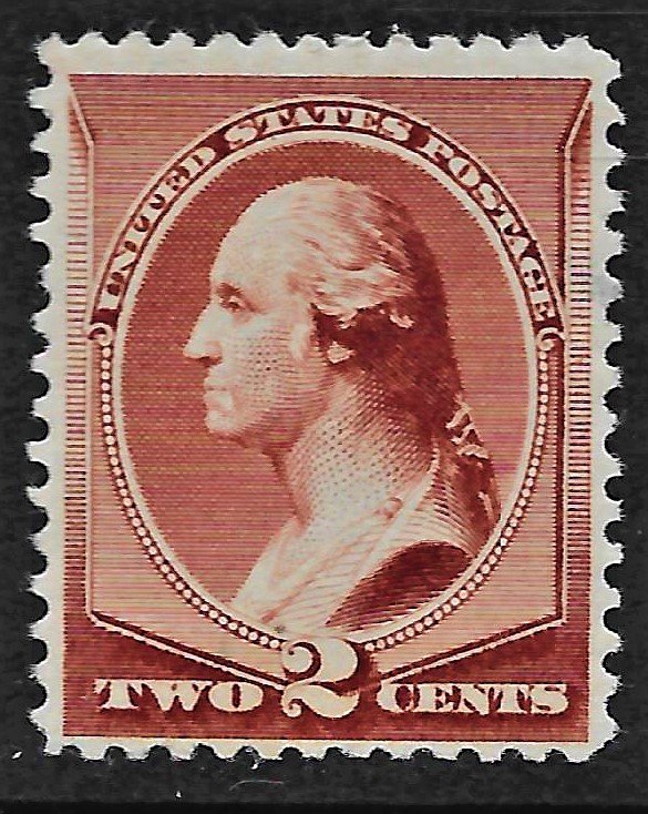 US 1883 Sc. 210 FVF very, very lightly hinged, if at all