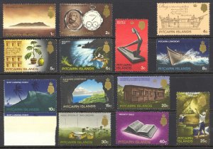 Pitcairn Islands Sc# 97-109 SG# 94/106 MH 1969 QEII Definitives/Views