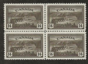 CANADA SC# 270 B/4  FVF/MNH 1946