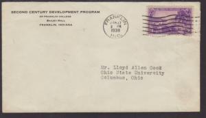 2nd Century Developement Program,Franklin,IN 1938 Cover