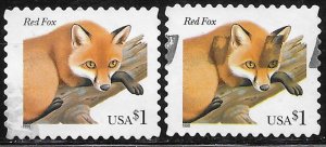 US #3036 Used pair. Red Foxes - Nice