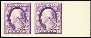 483, Mint Superb NH/LH 3¢ Pair Post Office Fresh - Stuart Katz