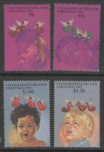 COCOS (KEELING) ISLANDS SG247/50 1991 CHRISTMAS MNH