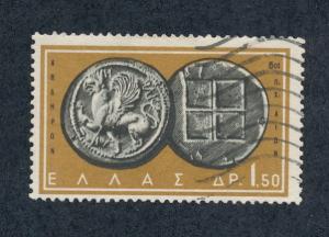  Greece 1959 Scott 644 used - 1.50d, Ancient coins