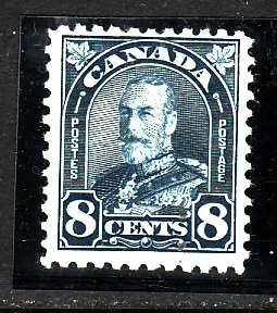 Canada-Sc#171-Unused hinge-8c dark blue--KGV Arch-og-1930-Cdn130-