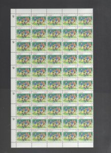 Australian Stamps Mint 1989 3c Football Sport Half Sheet 50 MNH Flaw   