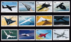 Palau 403a-403j Airplanes Singles MNH VF