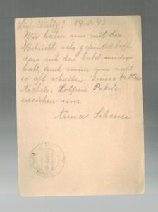 1943 Germany Theresienstadt Concentration Camp Postcard Cover to Switzerland KZ