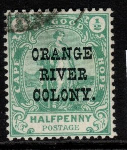 ORANGE FREE STATE SG133 1900 ½d GREEN USED