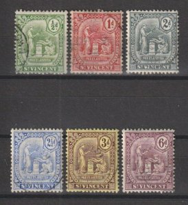 ST VINCENT 1909 SG 102/7 USED Cat £48