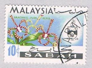 Malaysia Sabah 21 Used Flowers (BP25117)