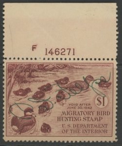 US RW8 used plate single (2105 348)