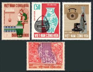 Viet Nam South 311-314, MNH. Handicrafts. Potter, Vases, Lamp, Weavers, 1967