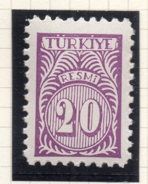 Turkey 1959 Early Issue Fine Mint Hinged 20p. NW-17687