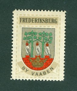 Denmark. Poster Stamp 1940/42. Mnh. Town: Frederiksberg. Coats Of Arms:3 Falcons