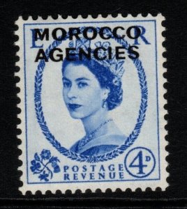 MOROCCO AGENCIES SG106 1955 4d ULTRAMARINE MTD MINT