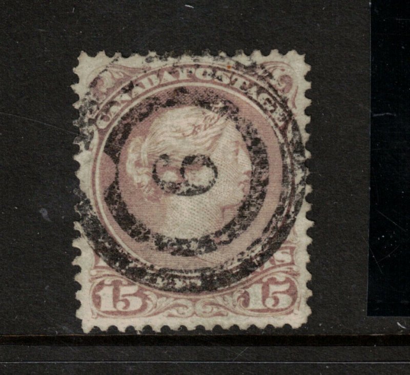 Canada #29b Very Fine Used With Ideal 2 Ring 6 Cancel