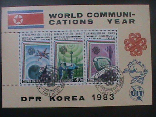 KOREA-1983-SC#2332-WORLD COMMUNICATION YEAR-CTO-SHEET-VF-LAST ONE-HARD TO FIND