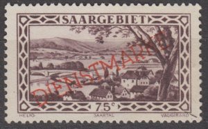 Saar Scott #O24b 1922 MH