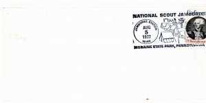 Scout Cachets #1817 1977 National Jamboree Special Cancel (no cachet)