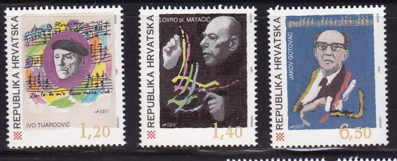 Croatia 1995 Croation Music  VF/NH