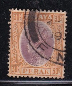 sw perak 1935 Sc 78 30c Used