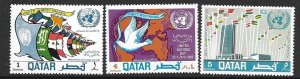 Qatar 160-62  1968 set 3  VF Unused