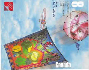 Canada #1811 Kites booklet pane of 4  (MNH CV $4.00