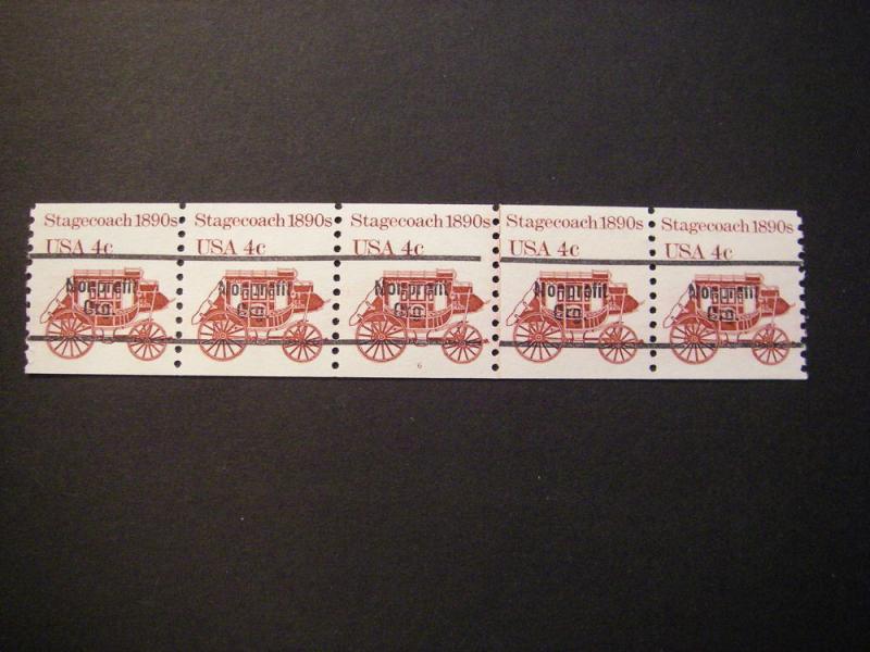 Scott 1898Ab, 4 cent Stagecoach, PNC5 #6, Line Gap, MNH