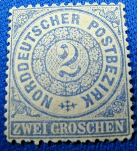GERMANY - N. GERMAN CONFEDERATION 1868  -  SCOTT # 5   MH      (LL)