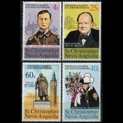 ST.KITTS-NEVIS 1974 - Scott# 290-3 Churchill Set of 4 NH