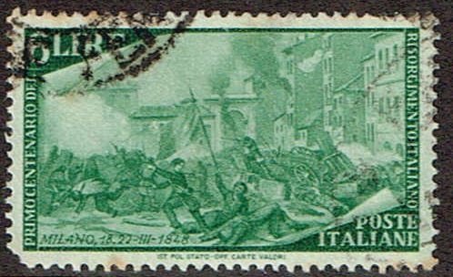 Italy # 498 Used