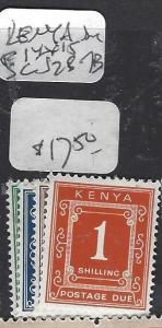 KENYA   (PP1910B)  POSTAGE DUE  P14X15  SC 2B-7B   MNH 