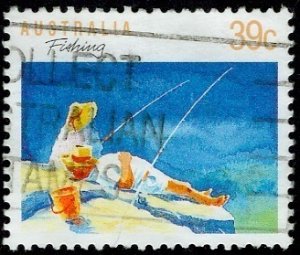 Australia 1990; Sc. # 1109d; Used Perf. on 4 sides Single Stamp