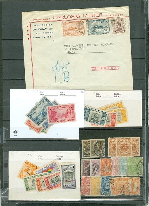 WORLDWIDE (LATIN)  MIXED LOT of (18)...SOME MNH