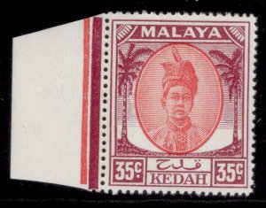 MALAYSIA - Kedah GVI SG85b, 35c scarlet & purple, NH MINT.