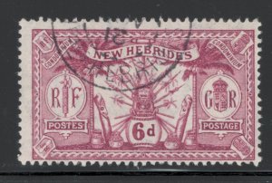 British New Hebrides 1911 Native Idols Scott # 22 Used