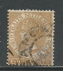 Straits Settlements   #44  Used  (1883)  c.v. $4.25