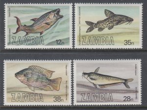 Zambia 288-291 Fish MNH VF