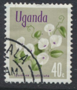 Uganda  SC# 136   SC# 120  Used  Flowers 1969   see scan