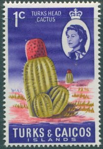 Turks and Caicos Islands 1967 SG274 1c QEII Cactus MLH