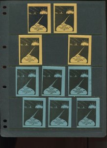 VINTAGE LOT OF 10 1931 MAGIC Poster Stamps SOCIETY OF AMERICAN (L1115)